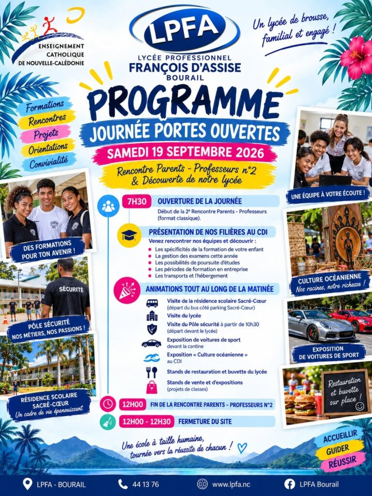 Programme de la journée Portes Ouvertes 2026